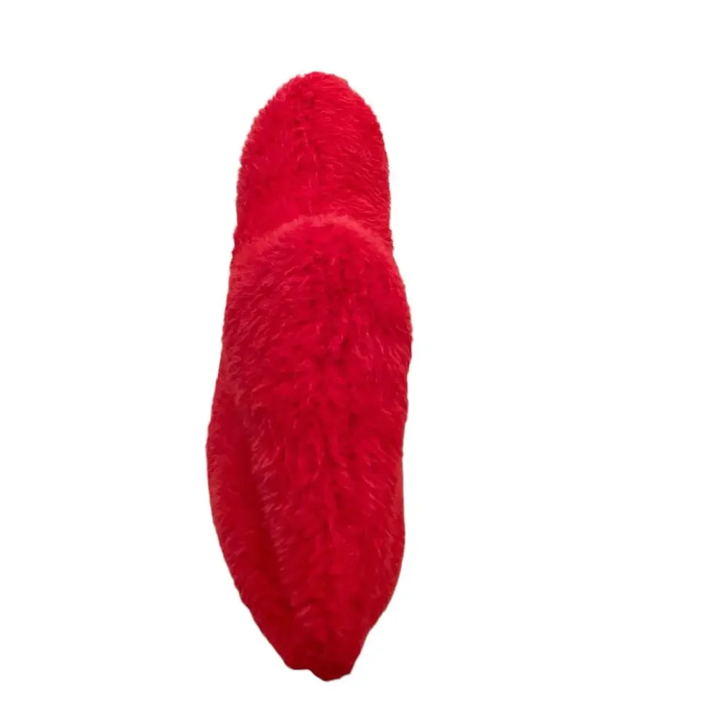 Bella Lux Valentine's Red Lip Shaped Decorative Pillow 9.5x19 New